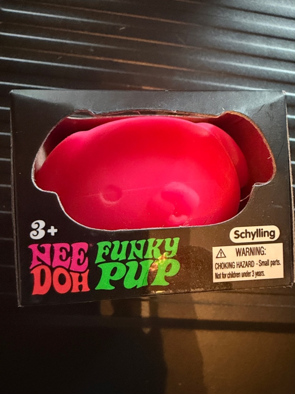 NeeDoh Funky Pup Squeeze Toy - Hot Pink